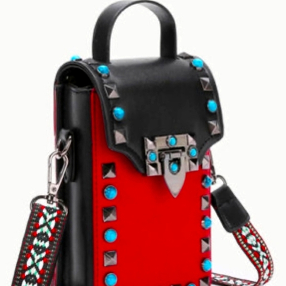 - KENZIA Rock n Roll Love Affair Crossbody Bag NWOT - Picture 2 of 5